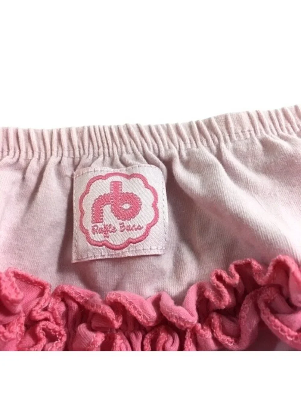 Ruffle Buns Baby Diaper Cover Bloomers Pink Size 12M